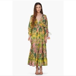 A&B America and Beyond Endless Summer Maxi Dress Beach Boho Large NWT